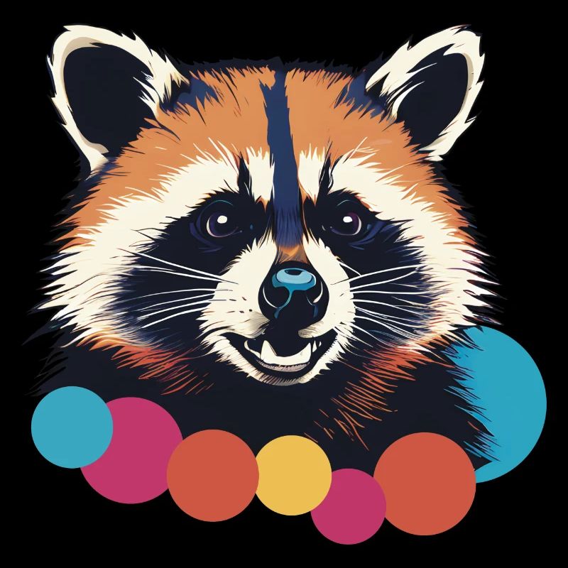 Panda roux heureux