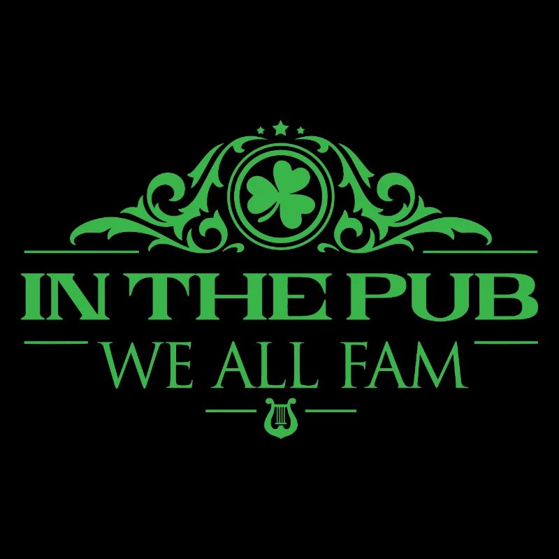 In der Kneipe We All Fam - Saint Patrick - Lucky Tee