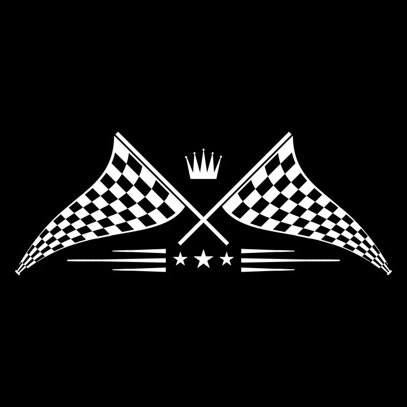 logo de symbole de drapeau de course