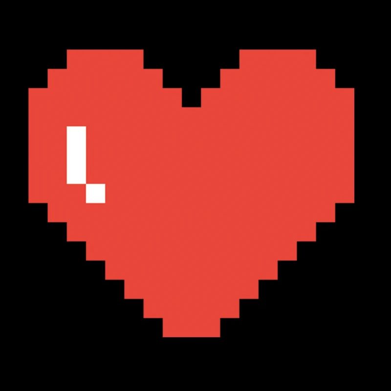 Großes Herz Pixel Art