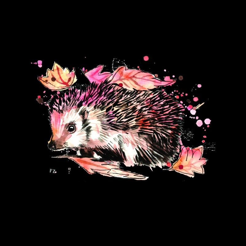 Hedgehog foraging