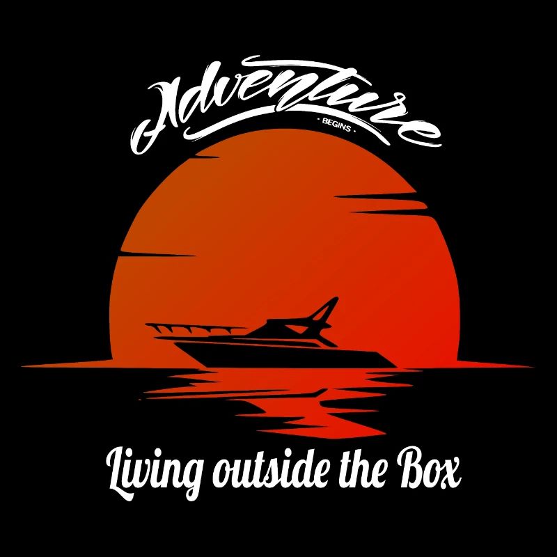 Motorboot Boot Design Retro