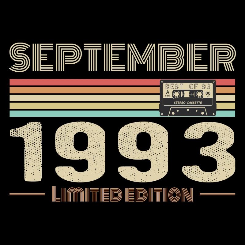 Septembre 1993 Vintage Anniversaire septembre 1993