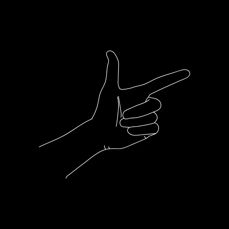 Geste de main Dessinés minimaliste Montrer