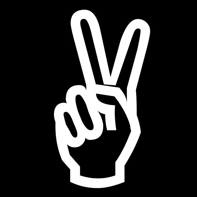 Peace Victory Sieg Gewinner Finger Geschenk