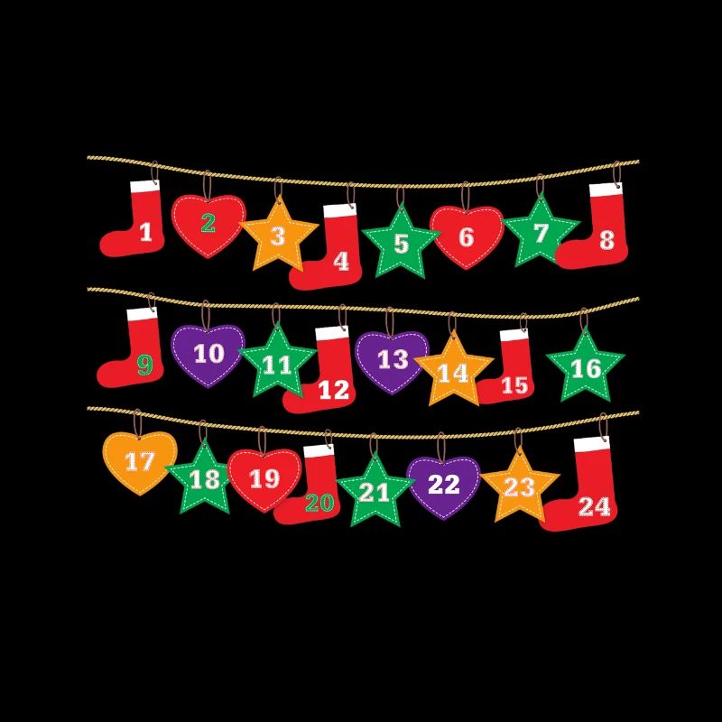 WEIHNACHTS ADVENTSKALENDER SOCKEN! GESCHENKIDEE