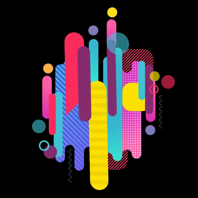 Abstract pattern in bright colors