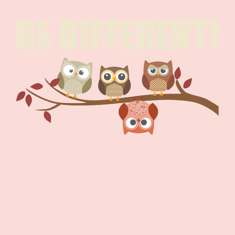 Be Different- Süße Eulen Sei Anders Geschenk-Idee