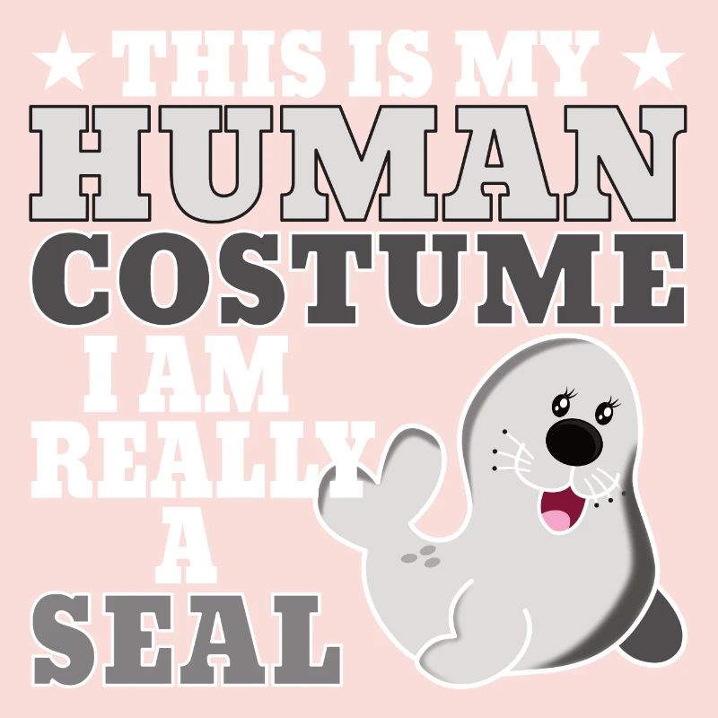 Seehund Robbe Halloween Seelöwe Geschenkidee