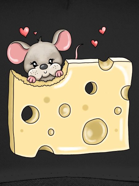 Hungry mouse holes cheese