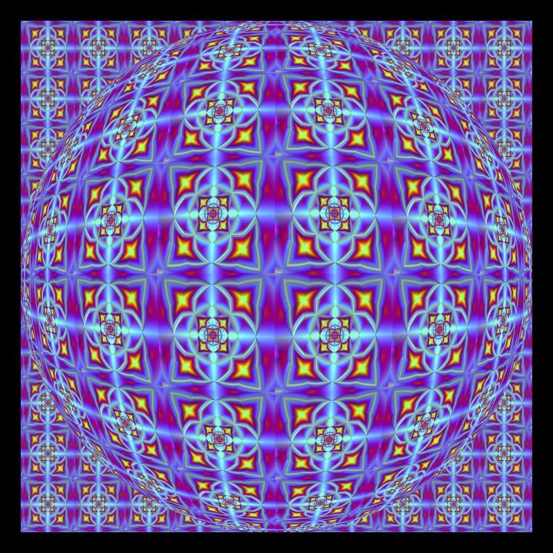 FRACTAL PATTERN LIGHT OP ART