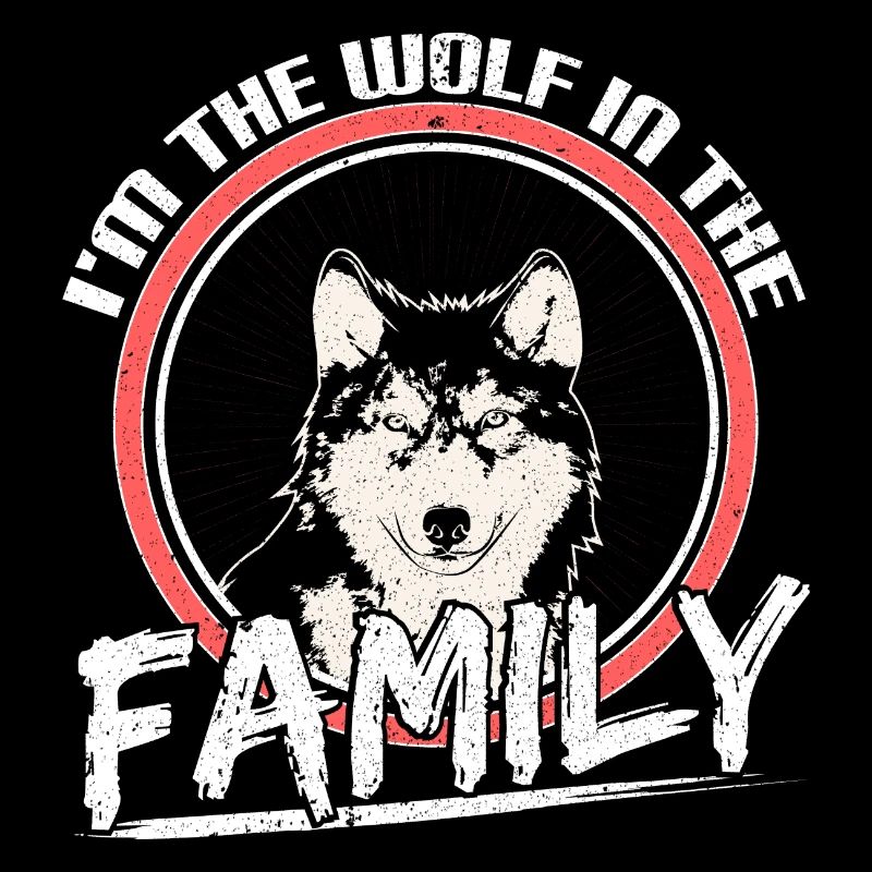 Wolf Heulen Mond Geschenk