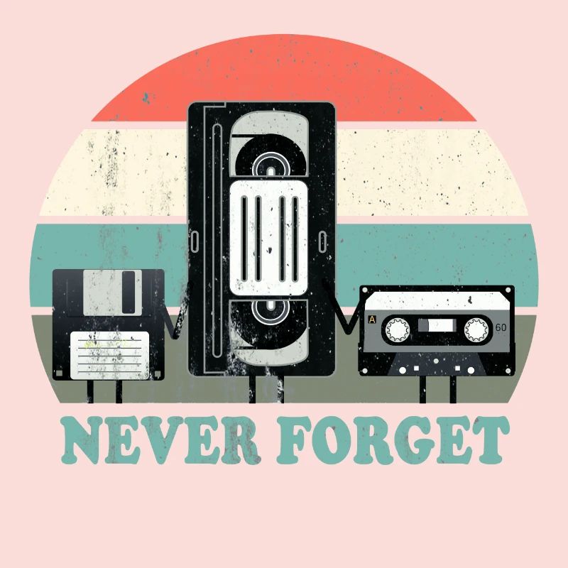 Never Forget-VHS, Cassette, Floppy Disc-Old School