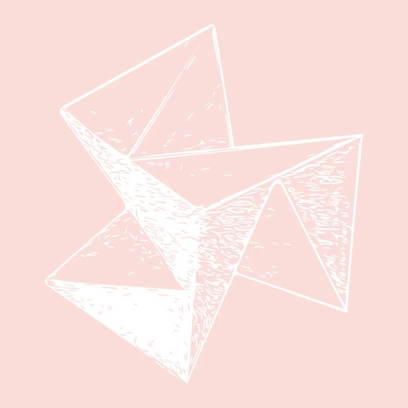 3d Vintage Triangle Cube Structure