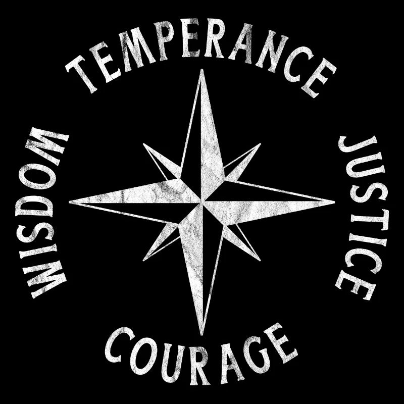 TEMPERANCE JUSTICE COURAGE WISDOM Stoische Tugend