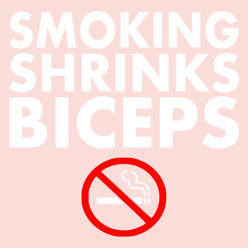 Smoking shrinks the biceps