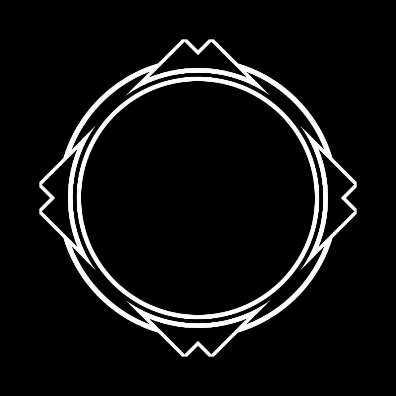 Cool frame in black with corners