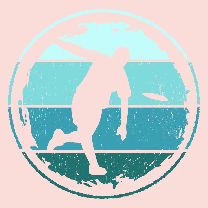 Retro Disc Golf Player Disc Golf Disc Golf Player