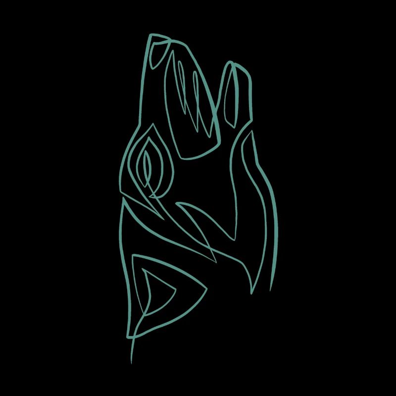 Wolf's head one line