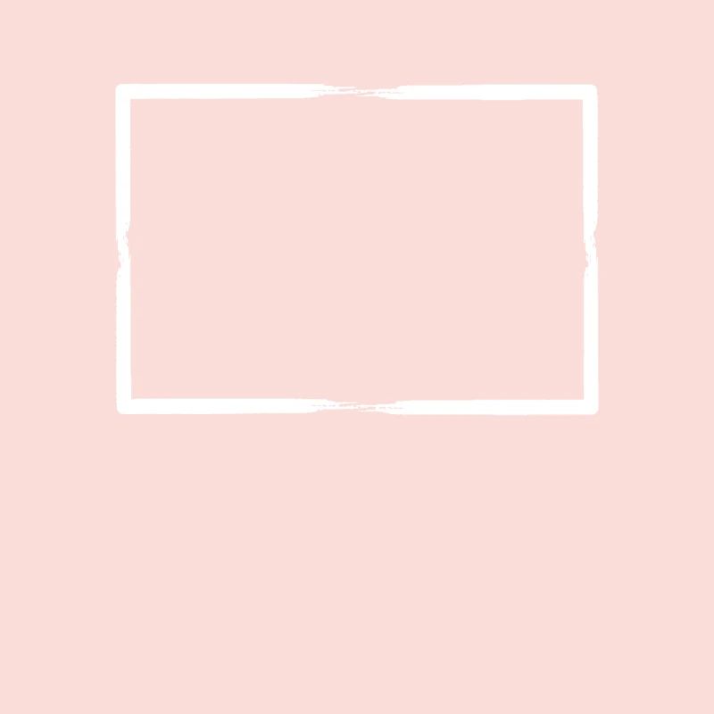 White brush strokes Rectangular frame
