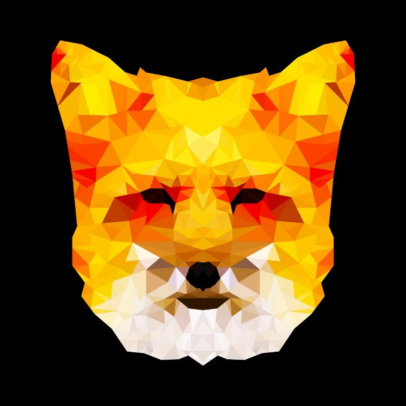 Belle conception de polygone de renard