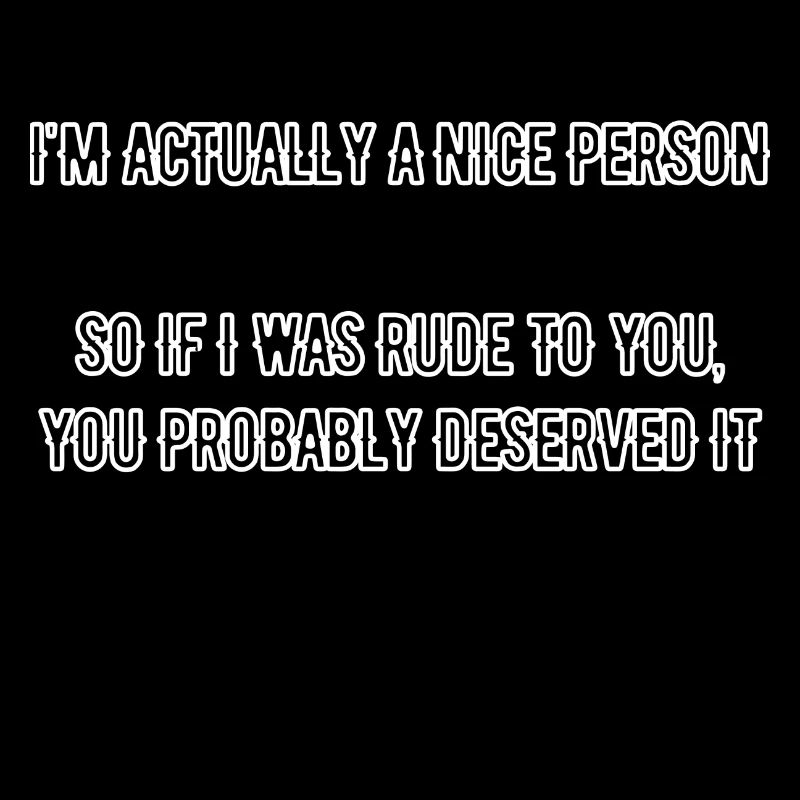 I'm actually a nice person - Geschenk -Idee