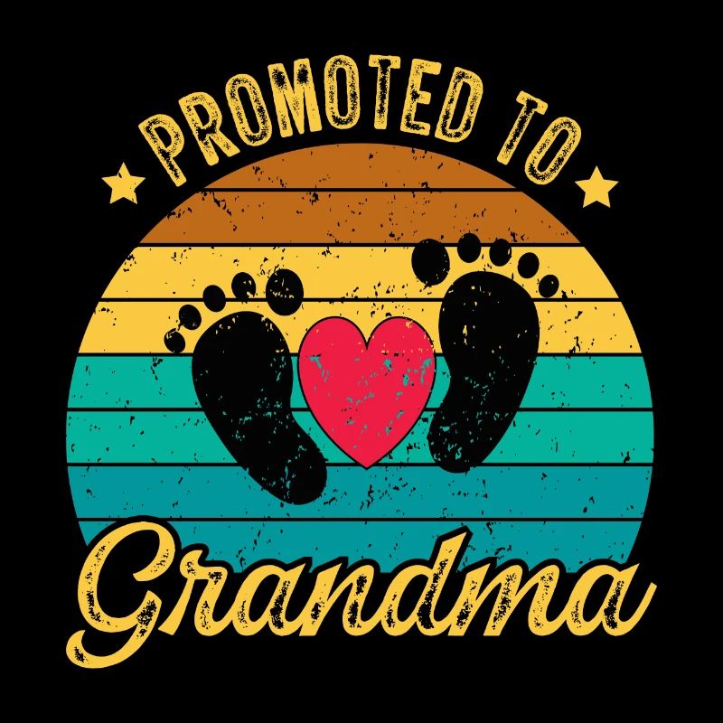 Promu grand-mère - Befördert zur Oma Retro