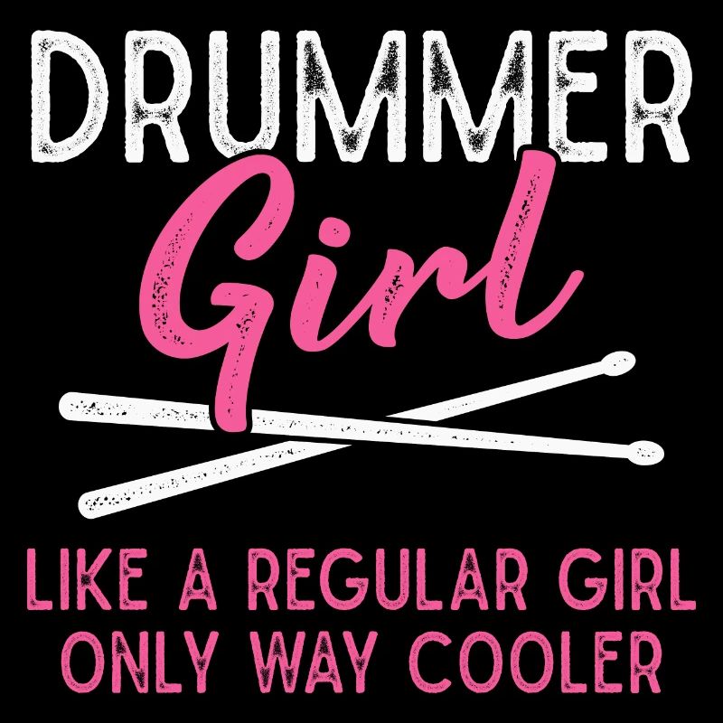 Schlagzeuger Mädchen Schlagzeug Drumsticks