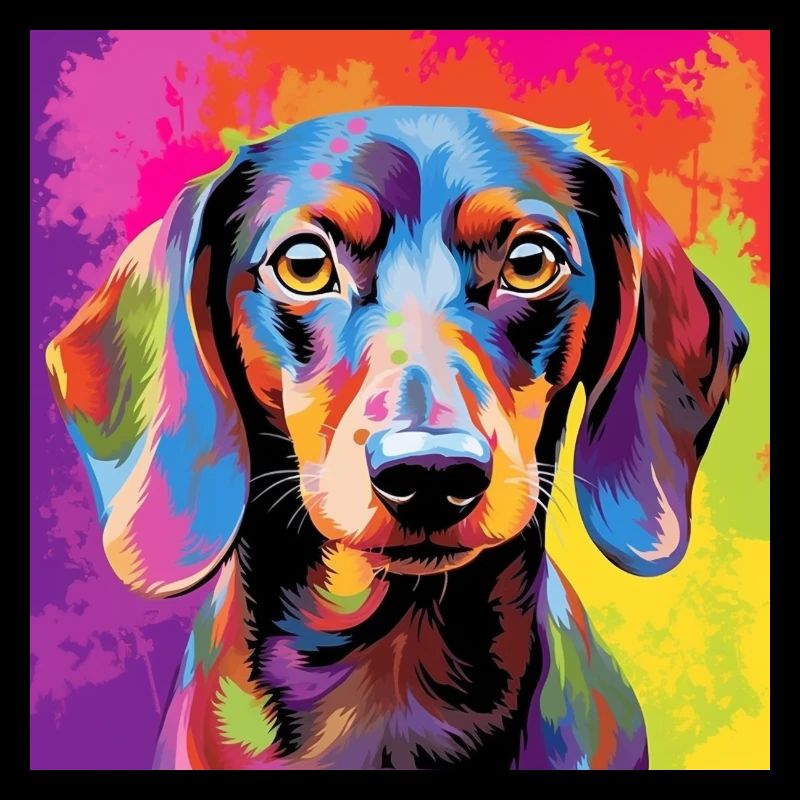 Dackel Pop Art