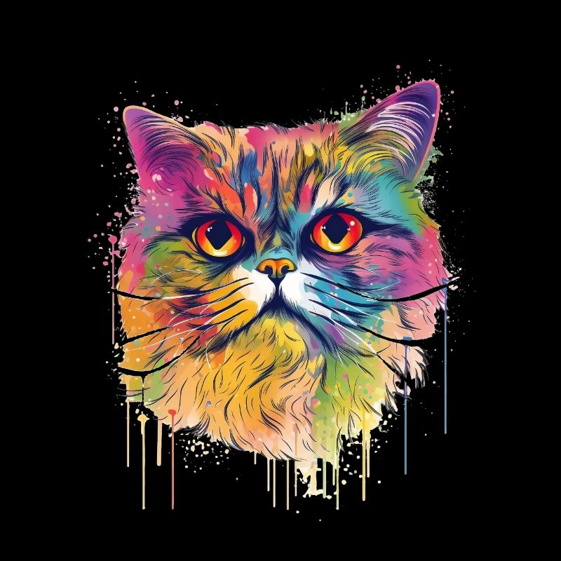 Bunte Exotisch Kurzhaar Katze