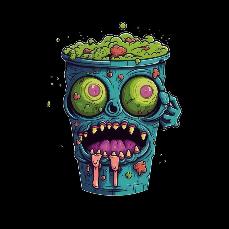Halloween coffee mug - creepy coffee mug