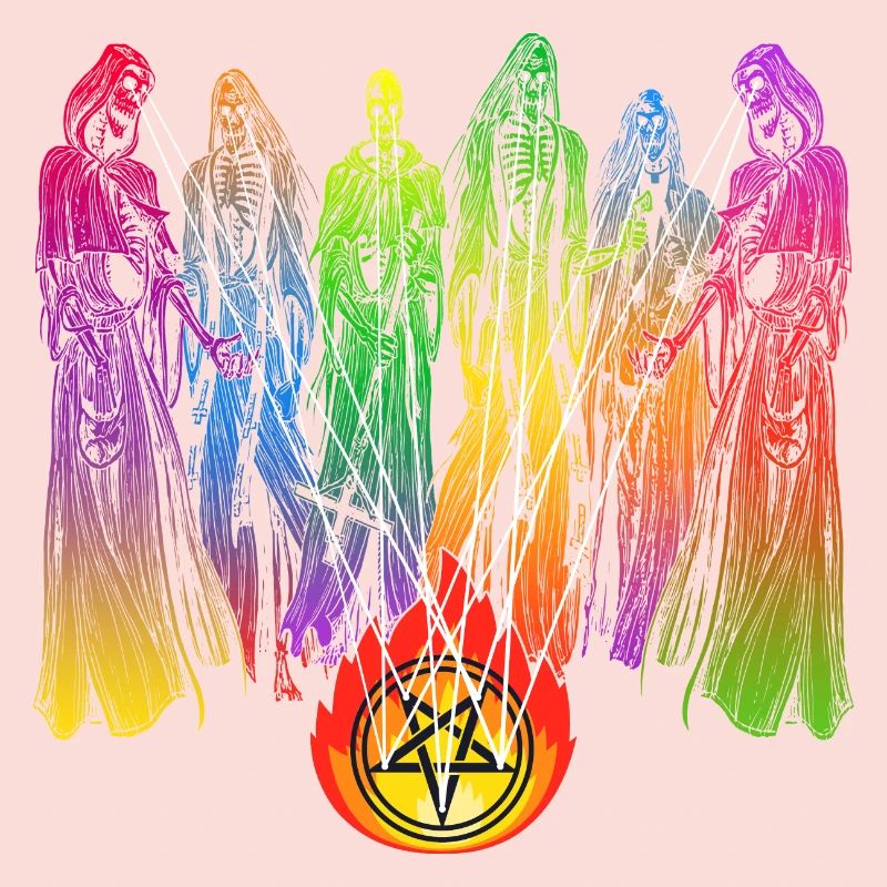 Pride Skeleton Rainbow Graphique