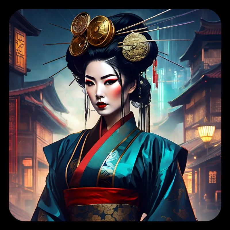Stolze moderne Geisha