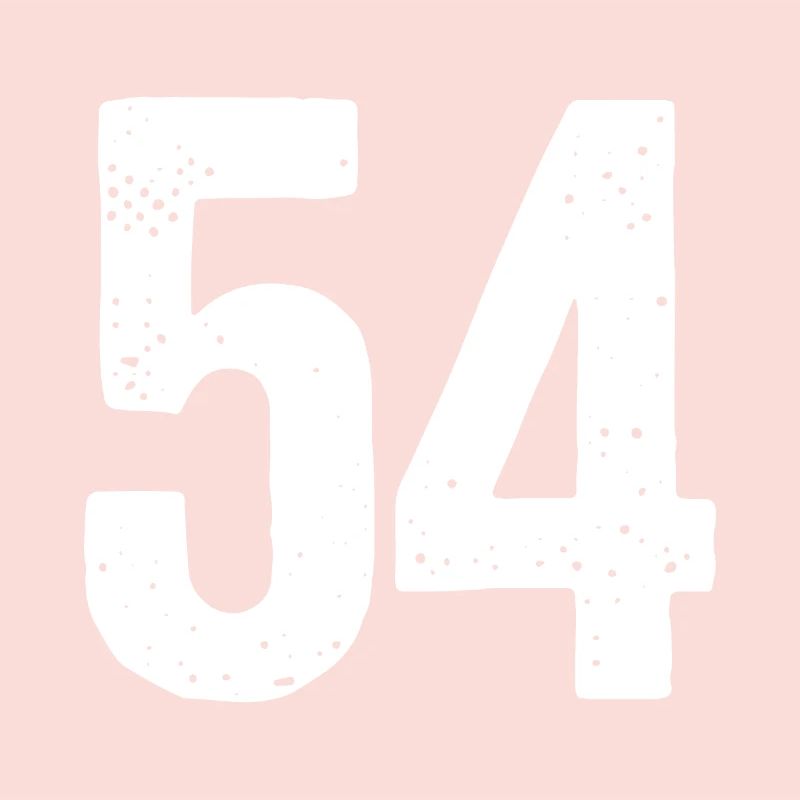 54 Numéros Blanc