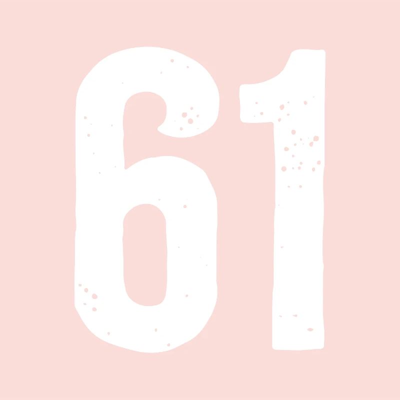 61 Numéros Blanc