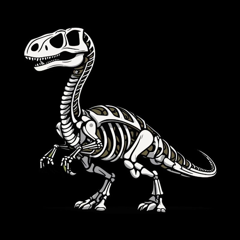 Dinosaur Skeleton Illustration