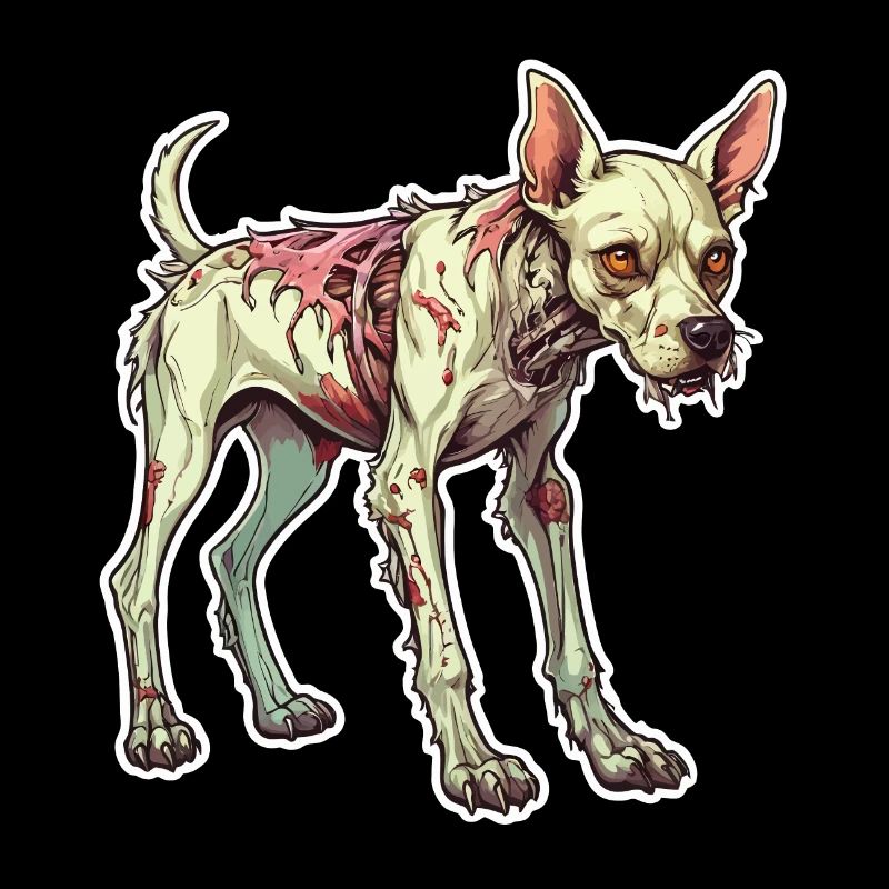 Zombie Hund Illustration