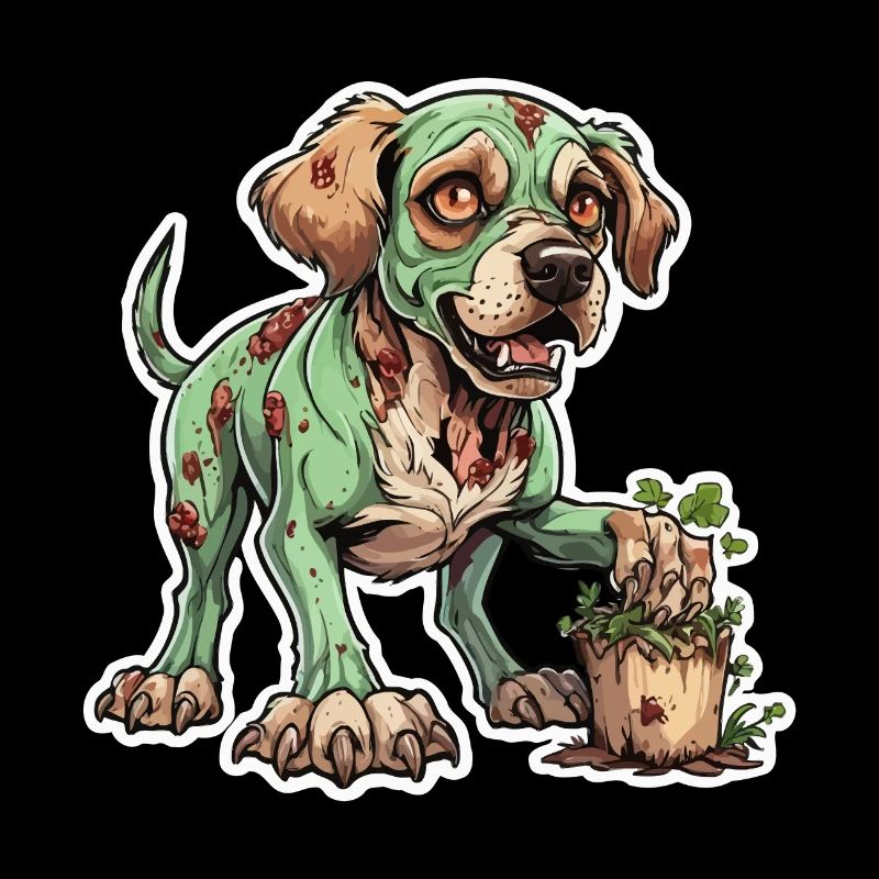 Zombie Hund Illustration