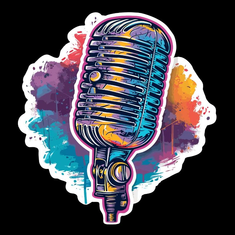 Microphone in retro look