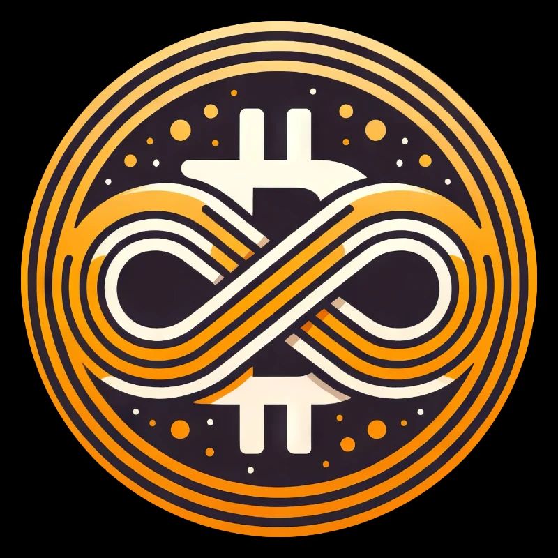 Bitcoin Symbol Unendlicher Wert 21 Millionen