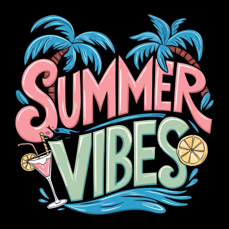 Summer Vibes Sun Holiday Palm Trees