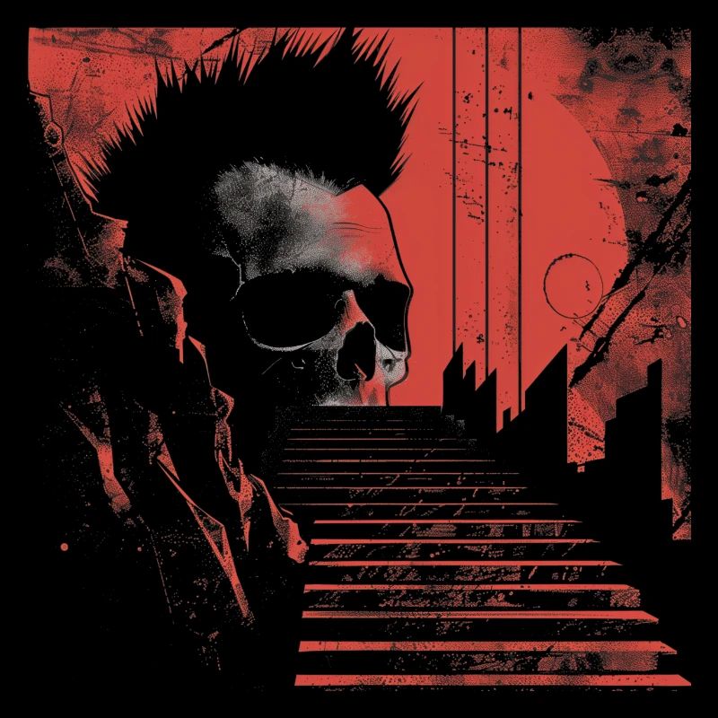 Punk Rock Skull Explosion Tee