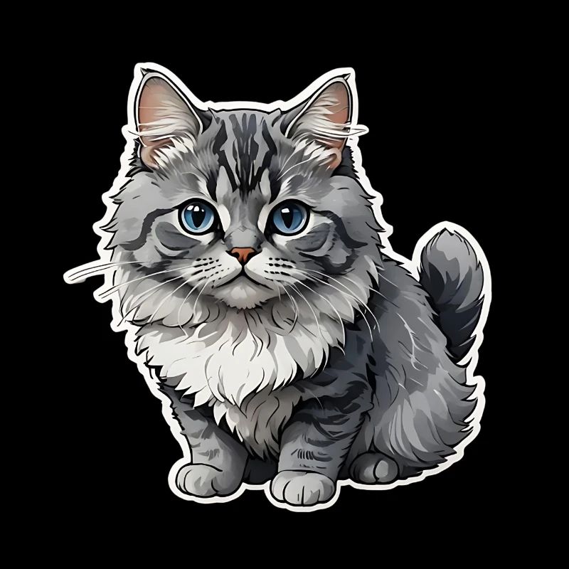 Loco cat sticker