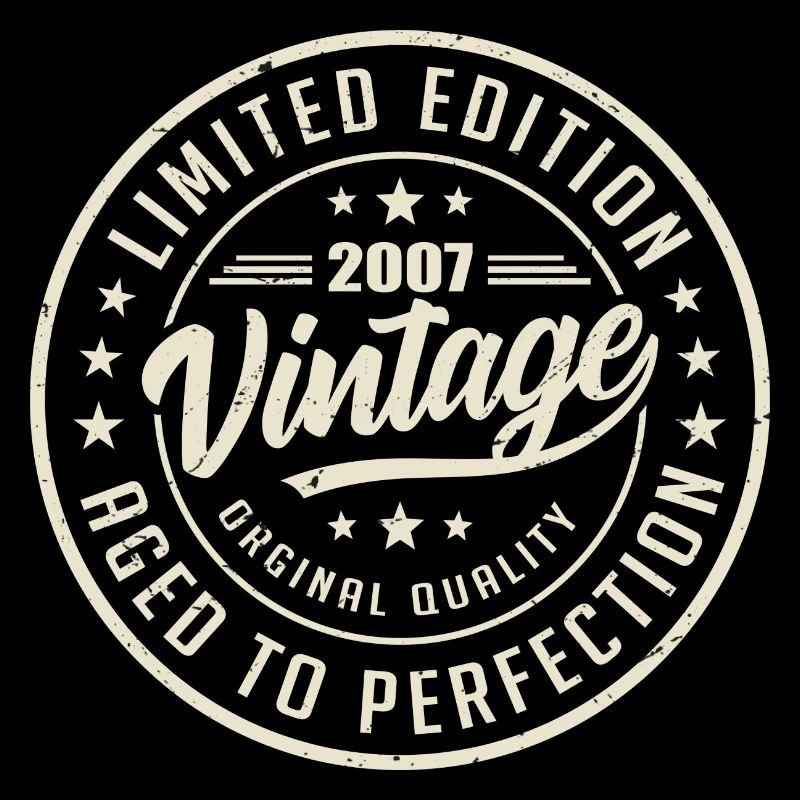 Vintage 2007 Gift 2007 Retro Anniversary 2007
