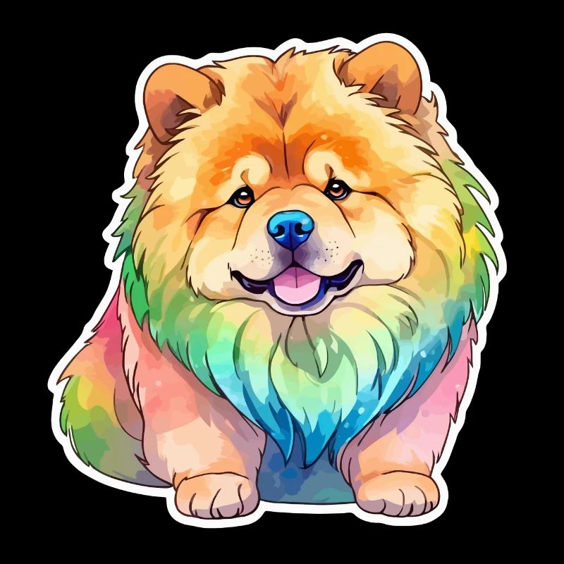 Chow Chow Aquarelles