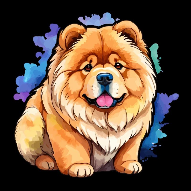 Chow Chow Aquarelles