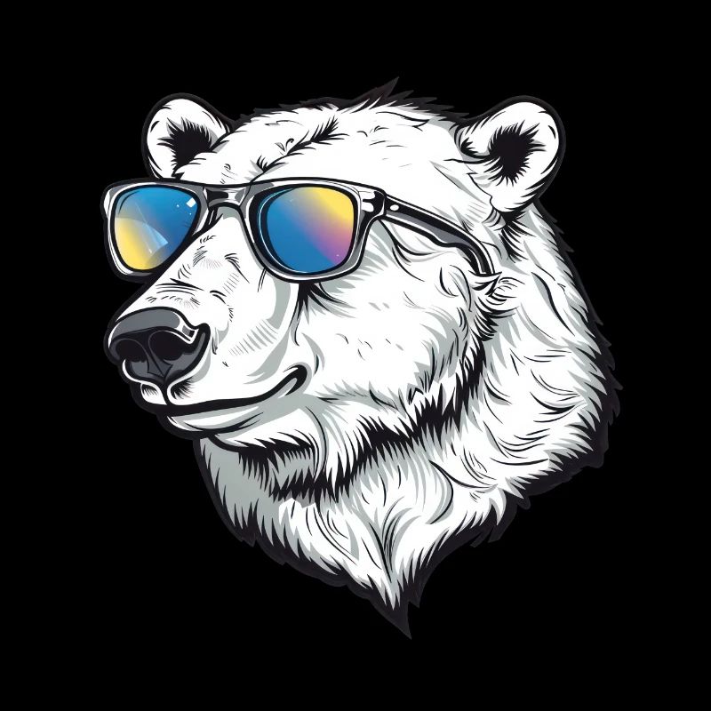 Eisbär Lustig Sommer Sonne