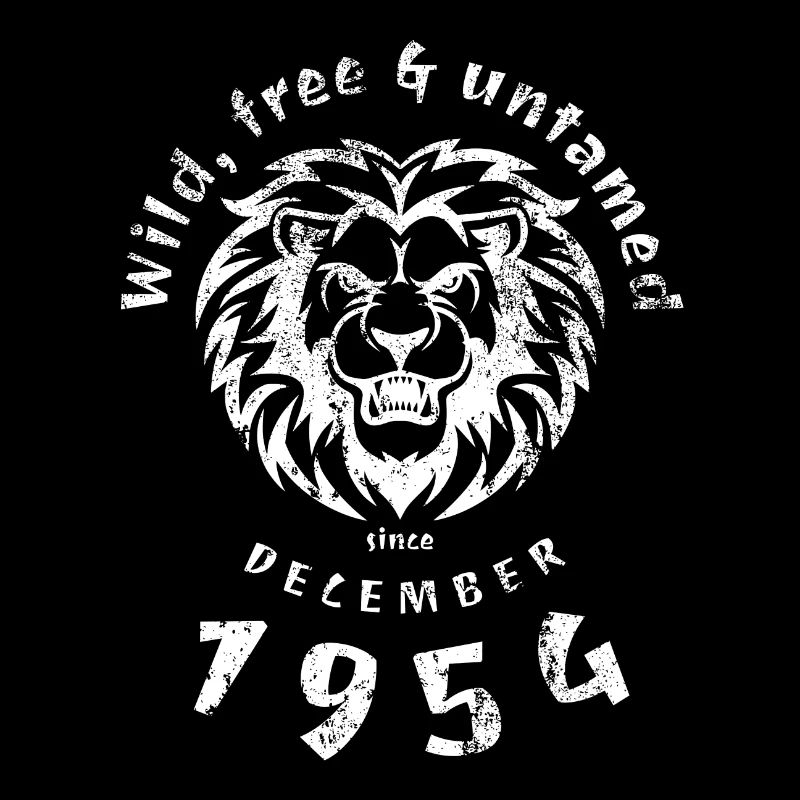 70. Geburtstag Wild, free & untamed since 12/1954