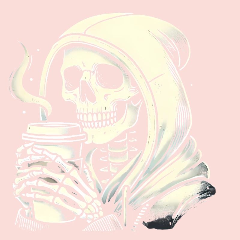 Chill Skeleton avec sweat à capuche café