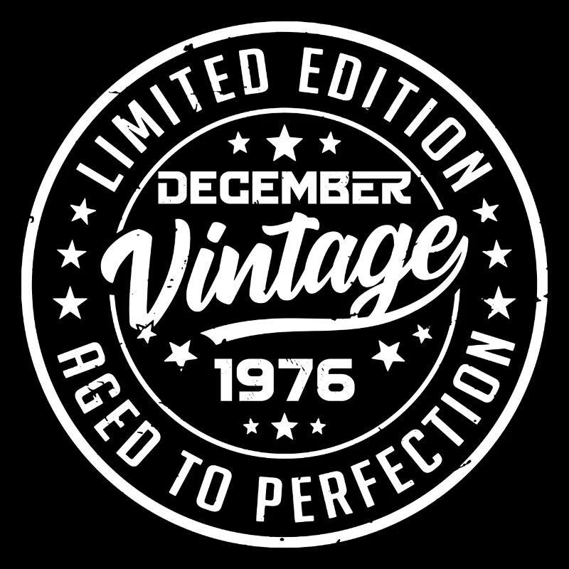 December 1976 Vintage Retro December 1976 Gift